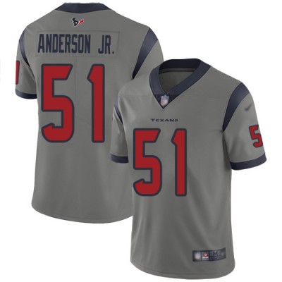 Nike Houston Texans #51 Will Anderson Jr. Gray Men's Stitched NFL Limited Inverted Legend Jersey Men's